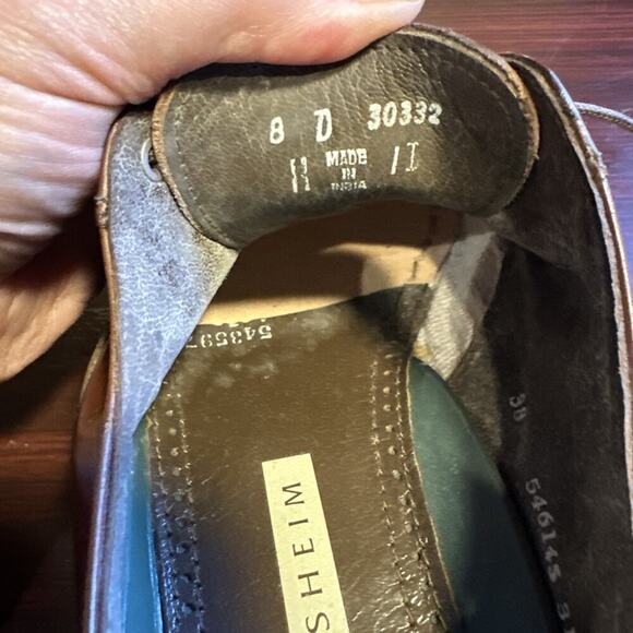 Sz 8 D FLORSHEIM Men's Dress Shoes Cap Toe Balmoral Oxford Leather - Picture 11 of 11